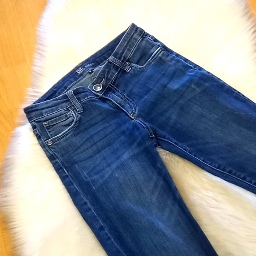 Kut from the Kloth Distressed Skinny Cuffed Jeans-#1388